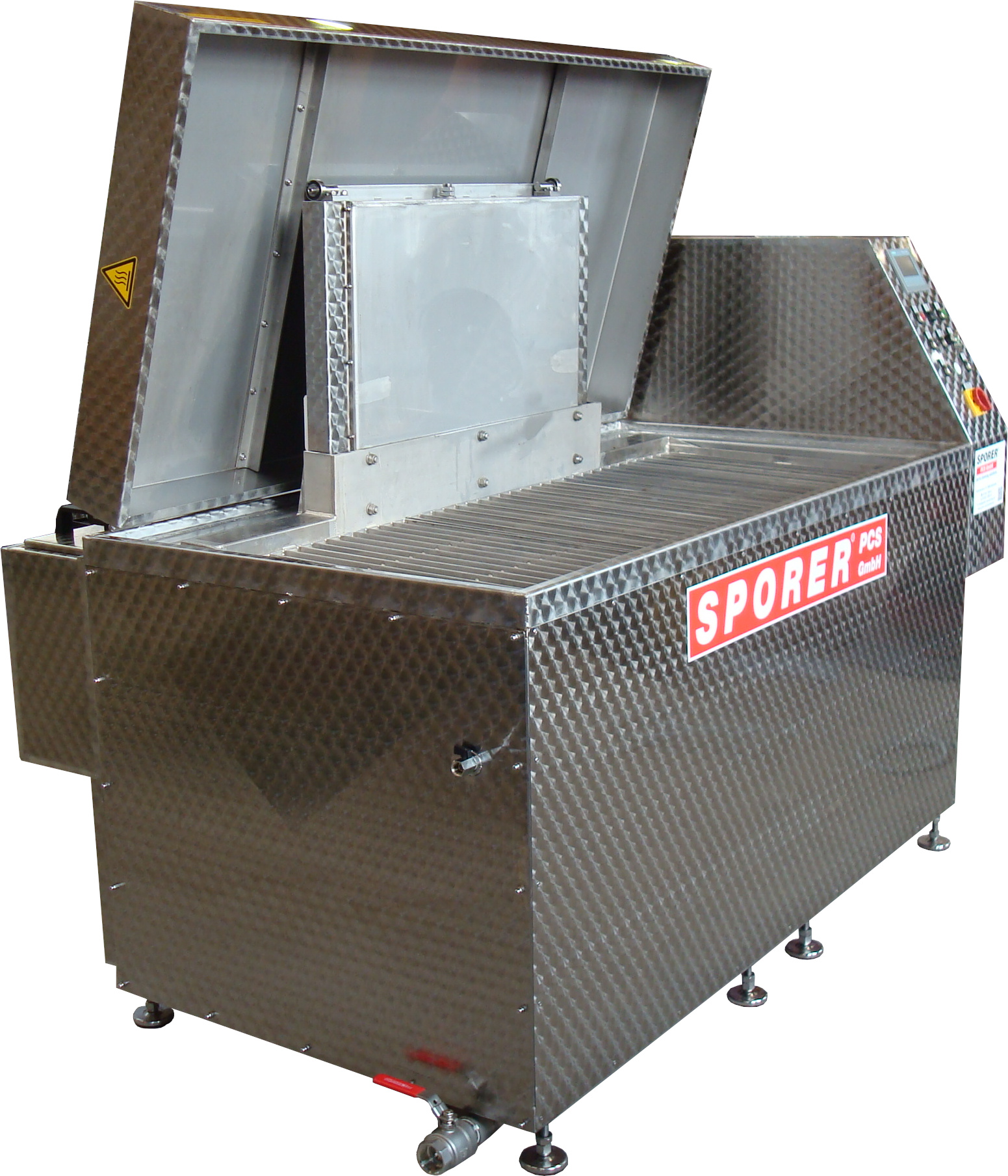 Adapted lift dipping machine with indire ...